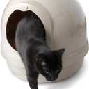 Petmate Booda Dome Cat Litter Box for Indoor Cats , Titanium, Made in USA, One Size