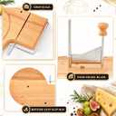 2-in-1 Cheese Curler and Slicer Board, Cheese Shaver, about 12 inches/ 29.5 cm