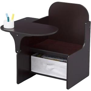 Delta Children MySize Chair Desk With Storage Bin, Dark Chocolate, 1 Count