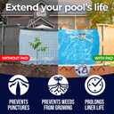 Shop Square 12-Foot-by-24-Foot Rectangle Pool Liner Pad for Above Ground Pools - Rectangle Pool Pad, Under Pool Mat, Puncture Protection, Extend Liner Life, Durable Geotextile Material