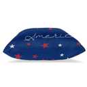 4th of July Pillow Covers 24 x 24 Inch Set Of 2, Patriotic Blue Background American Red White Stars Decorative Throw Pillows Linen Outdoor Independence Day Cushion Case For Bed Couch Sofa Home Decor