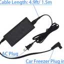 AC Adapter 110-240V with AC Power Cord Power Cable for Car Refrigerator Car Fridge Freezer Parts Compatible with Most Brands