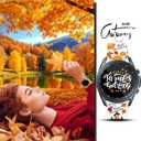 22mm Holiday Christmas Thanksgiving Watch Band Compatible with Samsung Galaxy Watch 46mm/Galaxy watch 3 45mm/Gear S3 Classic/Frontier Replacement Watch Strap