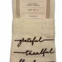 Homewear Embroidered Hand Towels - Grateful Thankful Blessed