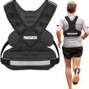 10lb/20lb/32lb/46lb Weighted Vest for Men Women, Weight Vest with 6 Ironsand Weights for Home Workouts, with Plus Pockets & Reflective Strips, for Strength Training, Running, Fitness, Muscle Building, Weight Loss, Weightlifting, Black Visit the ONLYWIN Store 20LB