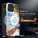 Case for iPhone 14 Plus, Magnetic Hybrid Shockproof Protective Phone Case with MagSafe Compatible Design, Lemon Coast