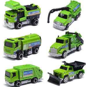 Sanitation Educational Mini Die-cast Car Model Set 1:64, Sewage Suction Cleaning Car, Garbage Trucks & Other Indoor & Outdoor Toy Car, Christmas, Birthday Easter Gifts for Boys and Girls 3+