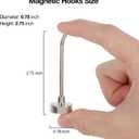 Magnetic Hooks, 15 lb+ Heavy Duty Magnets Hook, 3 Inch Long Magnetic Cruise Hook for Hanging, Large Metal Magnetic Hooks for Cabins,Grill,Fridge,Refrigerator,Whiteboard,Kitchen,Coat,Wall,Door