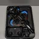 Foam RC Plane Drone for Kids, Remote Control Airplane Fighter Jet with LED Light, Auto Hover, 360°Flip, 2 Batteries (16 Mins Flight), Easy to Fly for Beginners