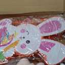 Hollowfly 139 Pcs Large Easter Bunny Pinata Set for Birthday Party Pinata Egg Easter Decoration Party Fiesta Games Supplies Props with Blindfold Toy and Baton Animal Favors Gifts