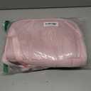 Uselike Travel Backpack for Women, 15.6 Inch Laptop Backpack, Quilted College Bookbag, Cute Work Backpacks, Water Resistant (Light Pink)