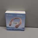 JISULIFE Portable Neck Fan, Hands-Free Bladeless, 5 Speeds, 4000 mAh Battery Operated Wearable Personal Fan, Twistable, Rechargeable, Gift for Women Men-Pink