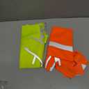 Geyoga 2 Pieces Dog Reflective Vest Adjustable Dog Safety Service Vest Pet High Visibility Apparel Pet Jacket Clothes Safeguard for Hunting Outdoor Walking Night(L, Blaze Orange, Fluorescent Yellow)