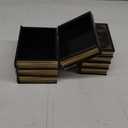 2 Pack Decorative Book Boxes Wooden Antique Book Decorations Vintage Book Storage Box (Style B)