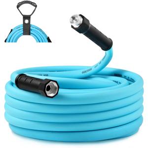 35ft Upgraded RV Water Hose with Storage Straps, 5/8" Drinking Water Hose, Leak Free and Anti-Kink Design, Camper Fresh Water Garden Hose for Truck and Car