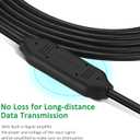 50 FT USB 2.0 Printer Cable Type A to B Cord for Scanner, DAC, MIDI Keyboard, Compatible with HP, Canon, Epson, Brother and More