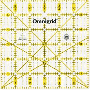 Omnigrid 6" x 6" Square Quilting and Sewing Ruler