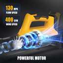 Ultra-Lightweight Cordless Leaf Blower(No Battery) Compatible with Dewalt 20V MAX Battery - 400 CFM/130 MPH Battery Powered Handheld Blower for Deck, Patio, Driveway,Yard,Garage Cleaning (Tool Only)