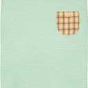 KYEESE Waffle Dog Shirts for Small Dogs Soft Lightweight T-Shirts Sleeveless Vest Stretchy Puppy Tee with Decorative Pocket and Stylish Plaid Patchwork, X-Large