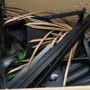 Halloween Decorations Outdoor - 12 Ft Animated Hovering Witch with Sound & Touch Activated Sensor - Witch on Broom Halloween Decorations Outdoor, Hanging Ghost for Garden Yard Lawn