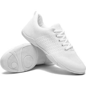 Cheer Shoes White Womens Cheerleading Shoes Youth Girls Athletic Training Breathable Lightweight Competition Comfortable Sneakers 10.5, 2306 Women's size