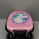 ALVOD 2-in-1 Scooter Suitcase, Foldable & Lightweight Scooter Luggage for Kids with LED Light Wheel