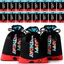 RICHNESS 16pcs Video Game Party Favor Bags Drawstring Game on Party Bags 4.5X6IN Satin Goodie Bags