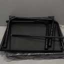 TV Tray Table, TV Dinner Table with 3 Tilt Angles and 6 Height Adjustments, Folding Adjustable Tray Tables with Cup Holder for Eating on Couch, Bed & Sofa, Set of 2