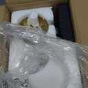 Ralbay Black Gold Wall Sconce, Mid Century Modern Wall Lighting Fixtures Milky Glass Indoor Wall Lamp for Home Decor Bathroom Kitchen Living Room Vanity Hallway, Black and Gold 1 Light