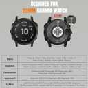 Bandletic Compatible with Garmin Fenix 5 6 7 Watch Band - 22mm Easy-Fit Rugged Nylon Strap with Magnetic Fidlock V-Buckle for Fenix 8 47mm/7 6 Pro/5 Plus/Forerunner 965/945/Approach S62/Instinct 3 2,Medium (6.5"-7.1")