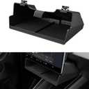 BASENOR 2026 Tesla Model Y Model 3 Under Screen Storage Box [100% Secure] Center Console Organizer Tray for Model Y Juniper 2025 2026 Model 3 Highland 2024 2025 2026 (Standard, Premium & Performance)