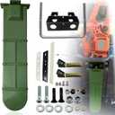 Universal Chainsaw Carrier with mounting kit for Tractors, ATVs, UTVs, Trucks, Utility Vehicles Chainsaw Holder kit, Green TPU Material