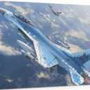 MGSBCXN F-16 Airplane Canvas Wall Art Prints F-16 Fighting Falcon Fighter Jet Poster Aviation Wall Art Decor U.S Air Force Picture Artwork Military Plane Decoration for Men Boys Room - 28 x 40 Inches