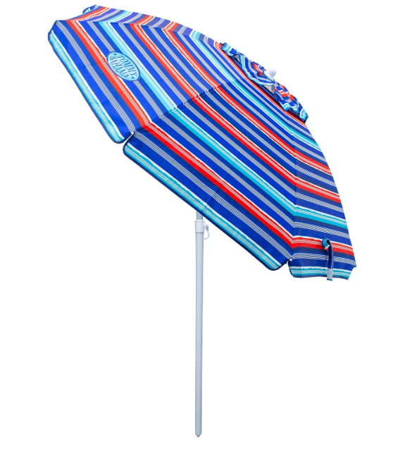 Tommy Bahama 6' UPF 50+ Tilt Beach Umbrella with Integrated Sand Anchor, Wind Vent, and Carry Bag
4.2 
4.2 out of 5 stars
   (973)