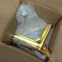 4.7 Inch Shiny Gold Furniture Legs, Metal Legs for Furniture Set of 4, DIY Replacement for Sofa Legs, Cabinet Legs, Ottoman Legs, Table Legs, Night Stand Legs and Dresser Legs