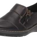 Clarks Women's Cora Harbor Loafers (8, Black Leather)
