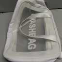 Travel Toiletry Bag for Women and Men, Matte Translucent Toiletry Bag with Handy Handle, Makeup Cosmetic Organizer Bag for Travel Toiletries Accessories (White)