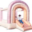 Dream Castle Bounce House,Bounce House with Slide,Toddler Bouncy House with Blower for Indoor/Outdoor,8 ft L x 6 ft W,Ideal Gifts for Kids