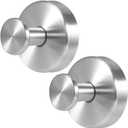 Linwnil Suction Cup Hooks for Glass Window, 2025 Upgraded Christmas Wreath Door Hanger, No Drill Suction Cup Hooks for Wreaths on Glass, Garland Wreath Hangers for Front Door Shower Hooks (2, Silver)