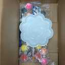6 Pack Stepping Stone Ceramic Kit for Kids Paint Your Own Plaster Stones Arts and Crafts Handprint Garden and Spring DIY Craft Pottery Outdoor Painting Gifts for Kids Ages 4-12