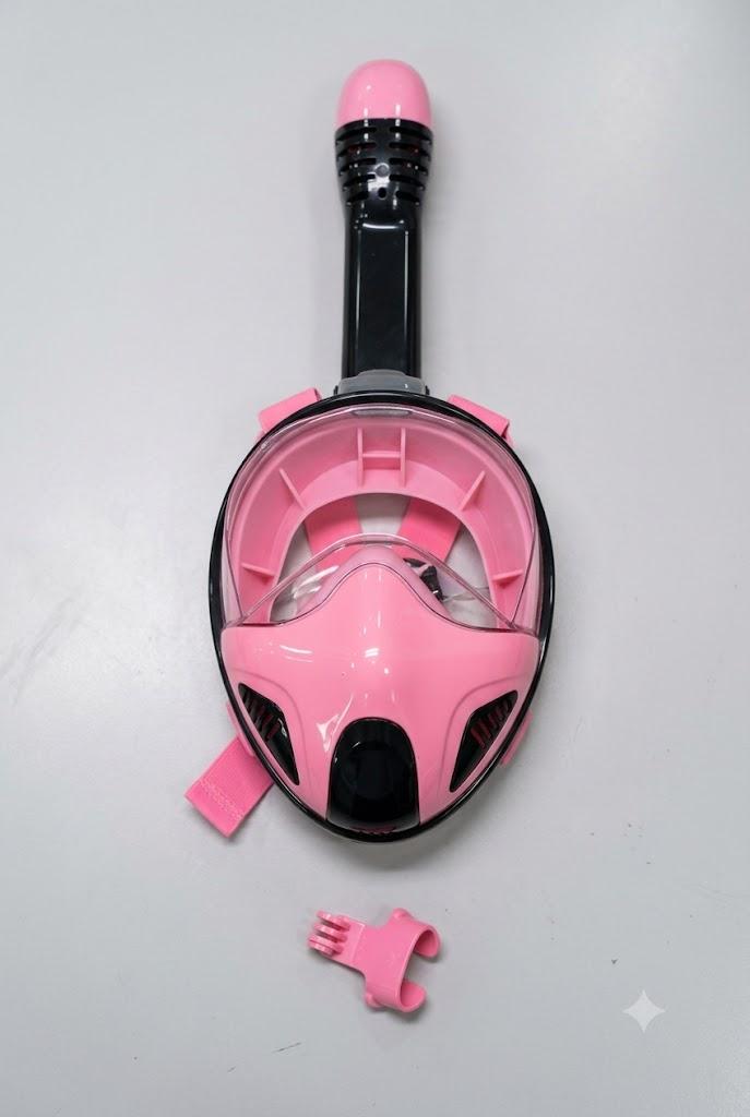Full Face Snorkel Mask with Latest Dry Top System,Foldable 180 Degree Panoramic View Snorkeling Mask with Camera Mount,Safe Breathing,Anti-Leak&Anti-Fog