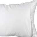 White Classic Luxury Hotel Collection Zippered Style Pillow Cover, 200 Thread Count, Soft Quiet Zippered Pillow Protectors, Standard Size, Set of 2 Pillow Shams
