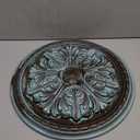 Ekena Millwork CM17WABBS Washington Ceiling Medallion, 17 1/8"OD x 1 1/2"P (Fits Canopies up to 2 7/8"), Hand-Painted Bronze Blue Patina