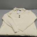 LILLUSORY Womens V Neck Pullover Sweaters Casual Cable Knit Chunky Warm Cute Tops with Collar Polo (Medium, Apricot)