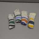Fun Novelty Retro Striped Crew Socks For Women Sporty Calf Casual Cotton Tube Socks Women (4pack-e Multicolor)