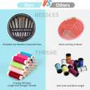 2 x Sewing Kit Basic,Marcoon Needle and Thread Kit with Sewing Supplies and Accessories for Adults,Beginner,Home,Travel,Emergency Including Scissors,Measure Tape,Needle Threader and More (1-18 Colors)