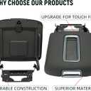 ECOTRIC Center Console Armrest Lid Compatible with 2014-2018 Chevrolet Silverado/GMC Sierra, 2015-2020 Tahoe Yukon Suburban Replace for 0227083AA L0227083AA w/Steel Bracket Black Artificial Leather