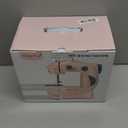 Magicfly Mini Sewing Machine with Extension Table, Dual Speed Portable Sewing Machine for Beginners with Light, Sewing Kit for Household Use, Pink