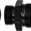 EVIL ENERGY 16AN Flare to 12AN ORB Male Fuel Rail Adapter Fitting Black 2PCS