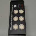 LED Puck Lights with Remote Control, Battery Operated Wireless Closet Light, Under Cabinet Lighting Stick on Tap Push Lights, Color Changing Under Counter Light for Kitchen, 6 Pack - Black